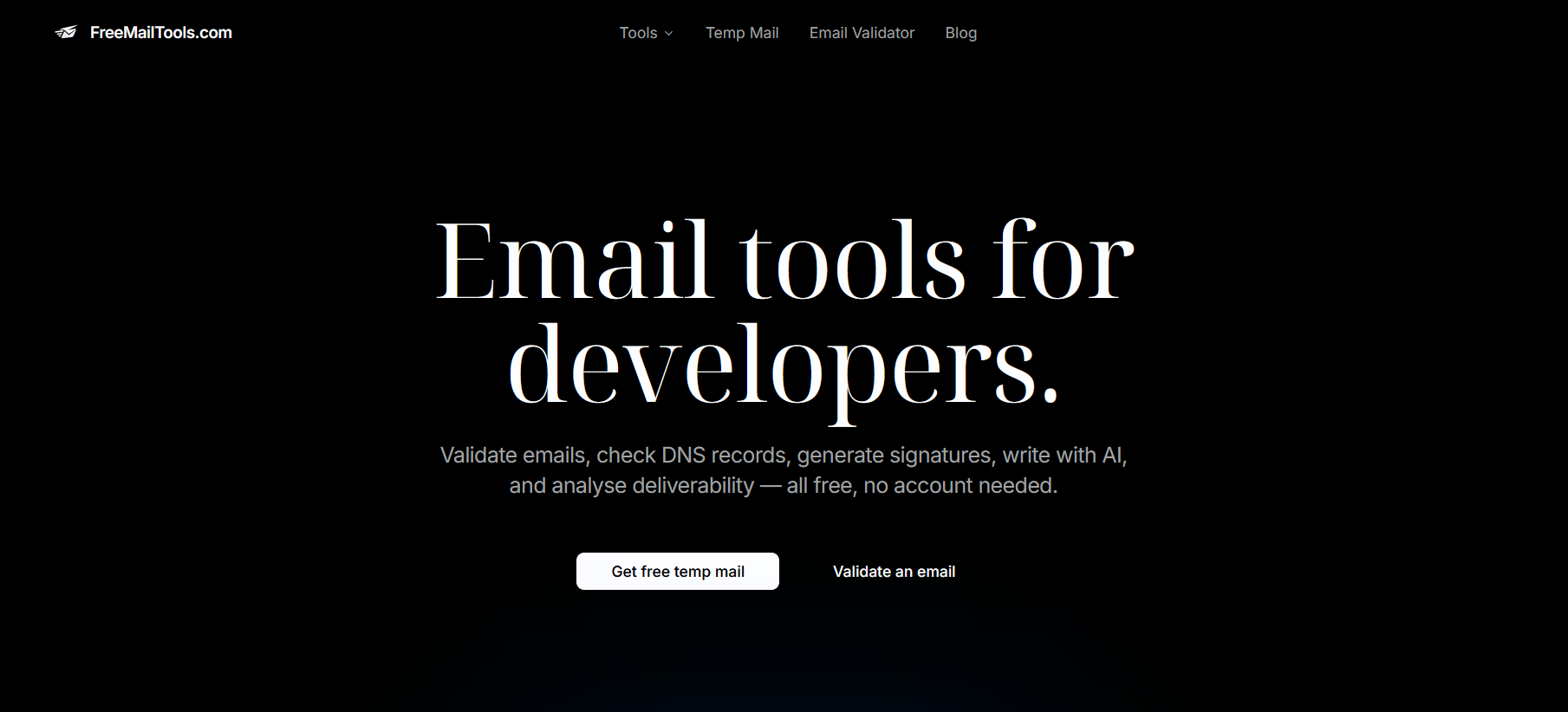 I built 100+ free email tools for developers and marketers. Would love your feedback. logo